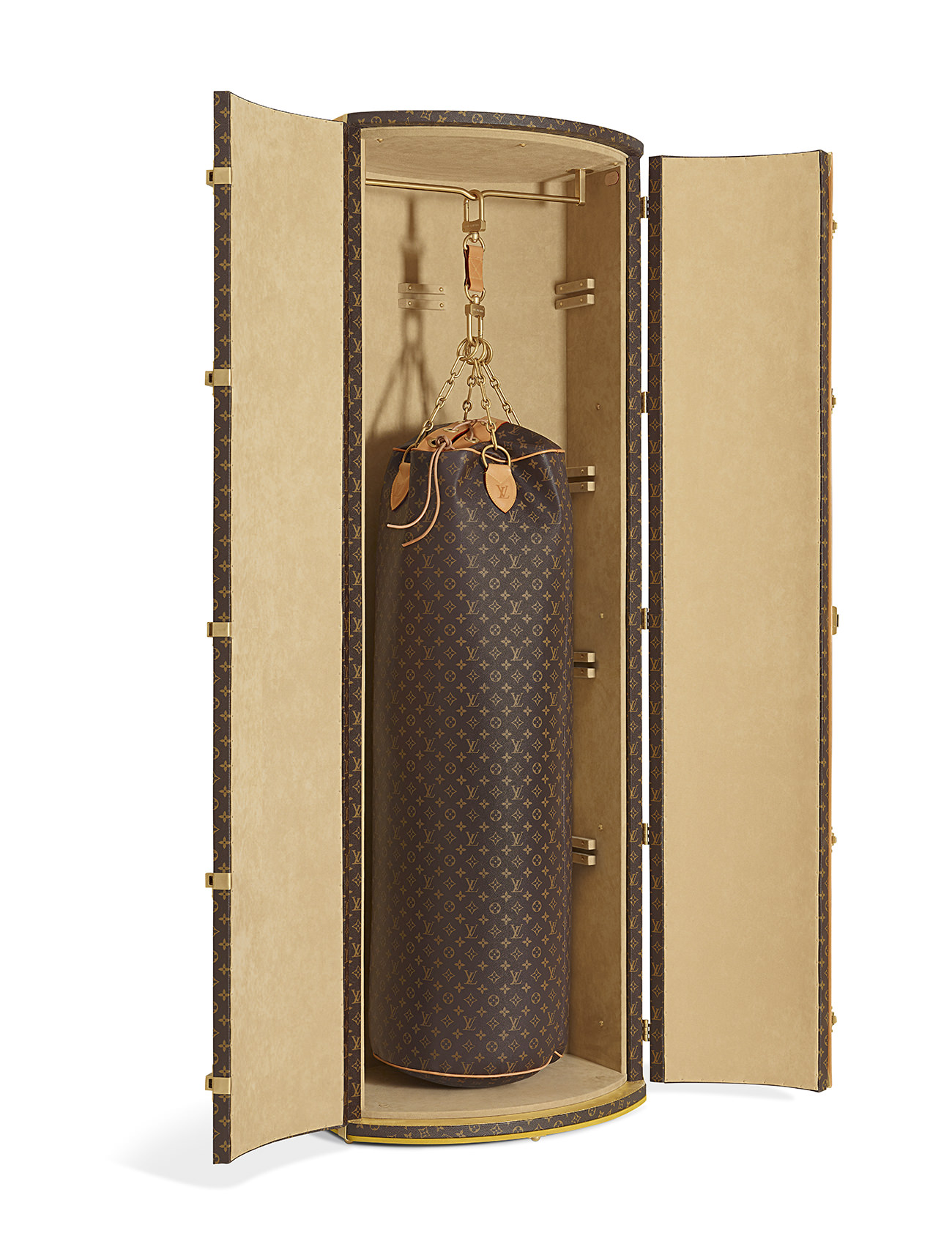 A LIMITED EDITION ICONOCLAST BOXING SET: A MAT, TWO GLOVES & CARRYING CASE  BY KARL LAGERFELD, LOUIS VUITTON, 2014
