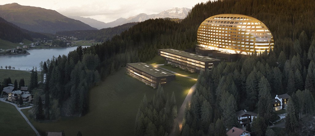 InterContinental hotel of Davos in Switzerland